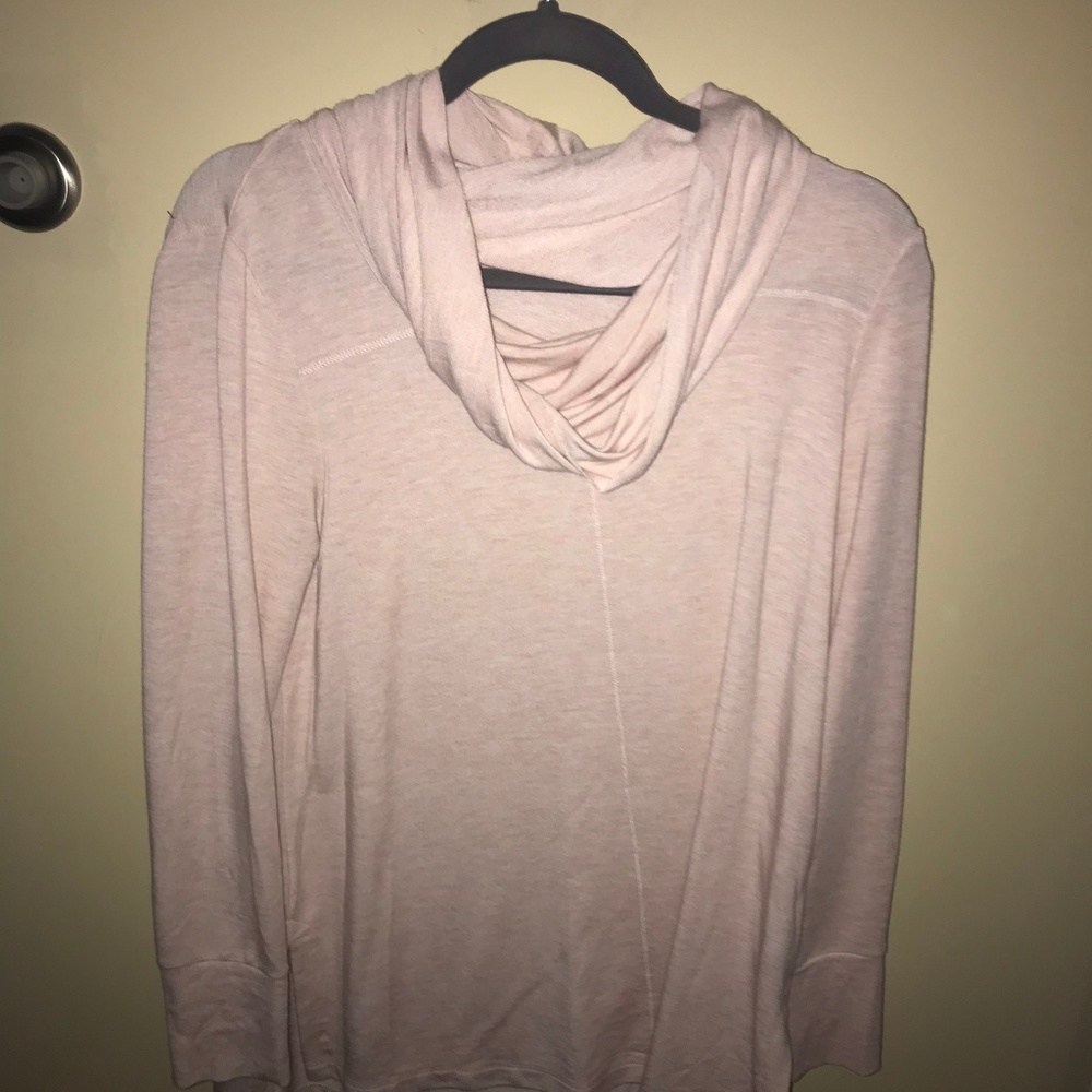 Pink Cowl Neck Sweater